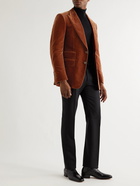 TOM FORD - Shelton Slim-Fit Cotton-Velvet Blazer - Brown