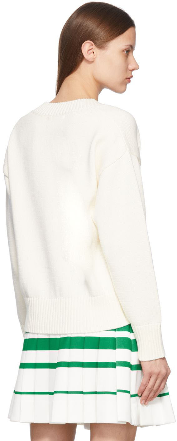 AMI Paris White Ami De Cœur Sweater AMI