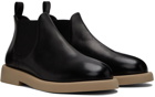 Marsèll Black & Beige Gomme Beatles Chelsea Boots