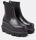 Sacai Leather Chelsea boots