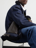 Sacai - Levi's Plush-Trimmed Denim Jacket - Blue