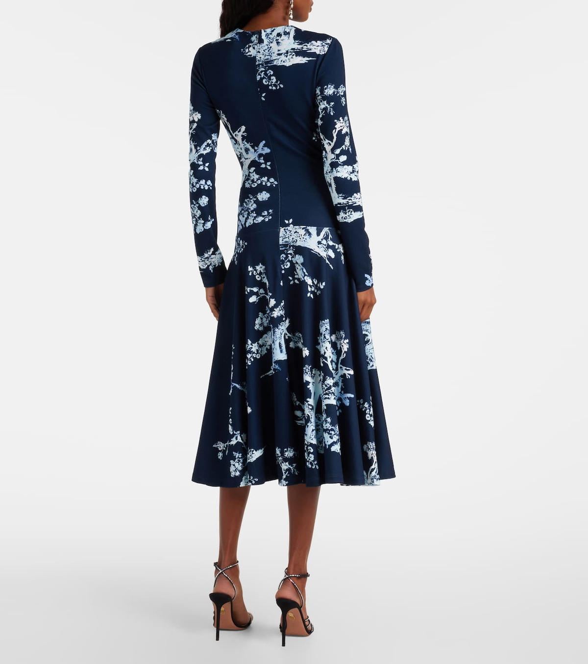 Erdem Floral gathered midi dress