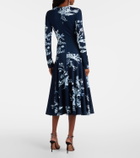 Erdem Floral gathered midi dress