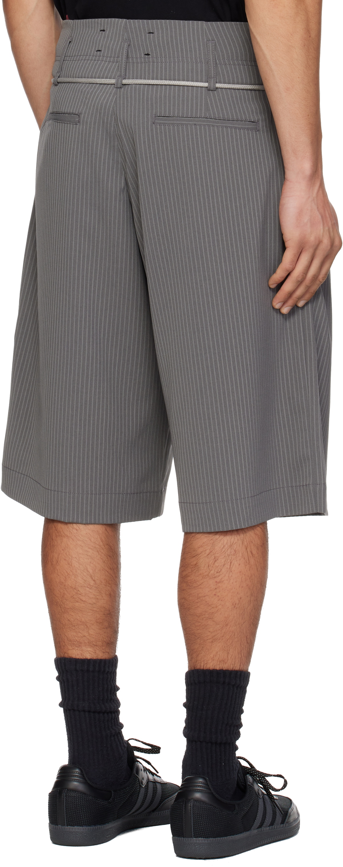 Song for the Mute Gray Double Pleated Shorts