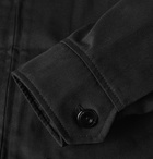 Neighborhood - Drizzler Logo-Print Twill Jacket - Black