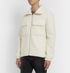 Helmut Lang - Oversized Wool-Blend Fleece Jacket - Neutrals