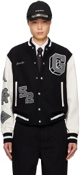 Givenchy Black Embroidered Bomber Jacket