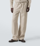 Saman Amel Linen wide-leg pants