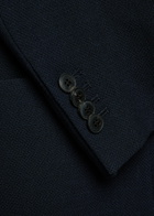 Sunspel Piqué Wool-blend Blazer Navy