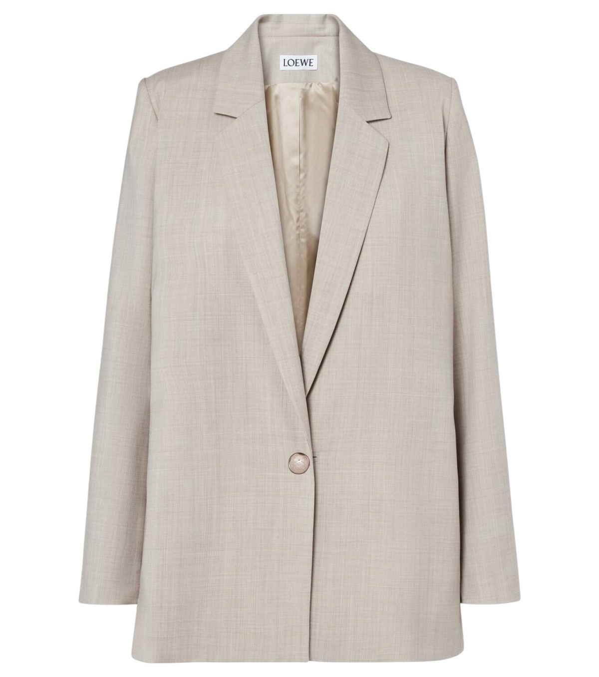 【LOEWE】 Anagram cotton and linen jacket Anagram cotton and linen jacket in white - Loewe | Mytheresa