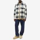 NN07 Men's Wilas Check Overshirt in Blue Check