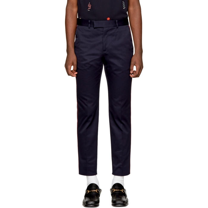 Photo: Gucci Navy Formal 60s Trousers 