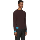 OAMC Burgundy Lunar Rib Sweater