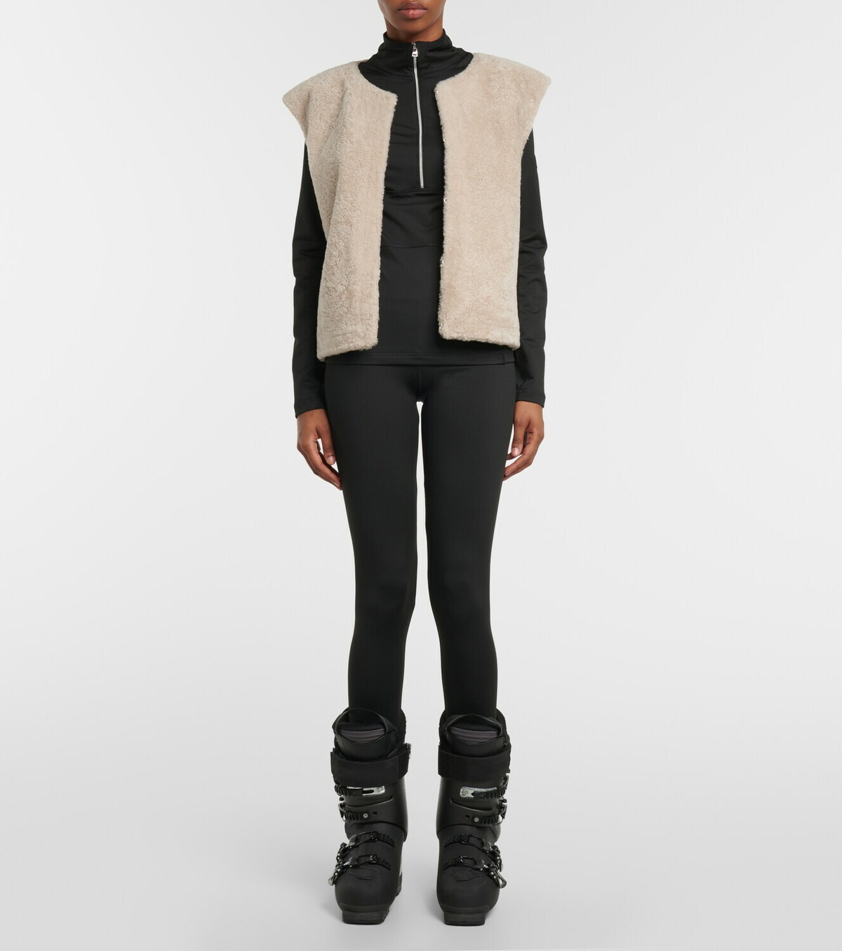 Jet Set Ginger Halfzip slim top