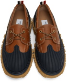 Thom Browne Brown & Blue Duck Boat Shoe