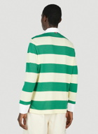 Thom Browne - Striped Polo Shirt in Green