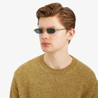 Bottega Veneta Eyewear Bottega Veneta BV1381S Sunglasses in Silver/Blue 