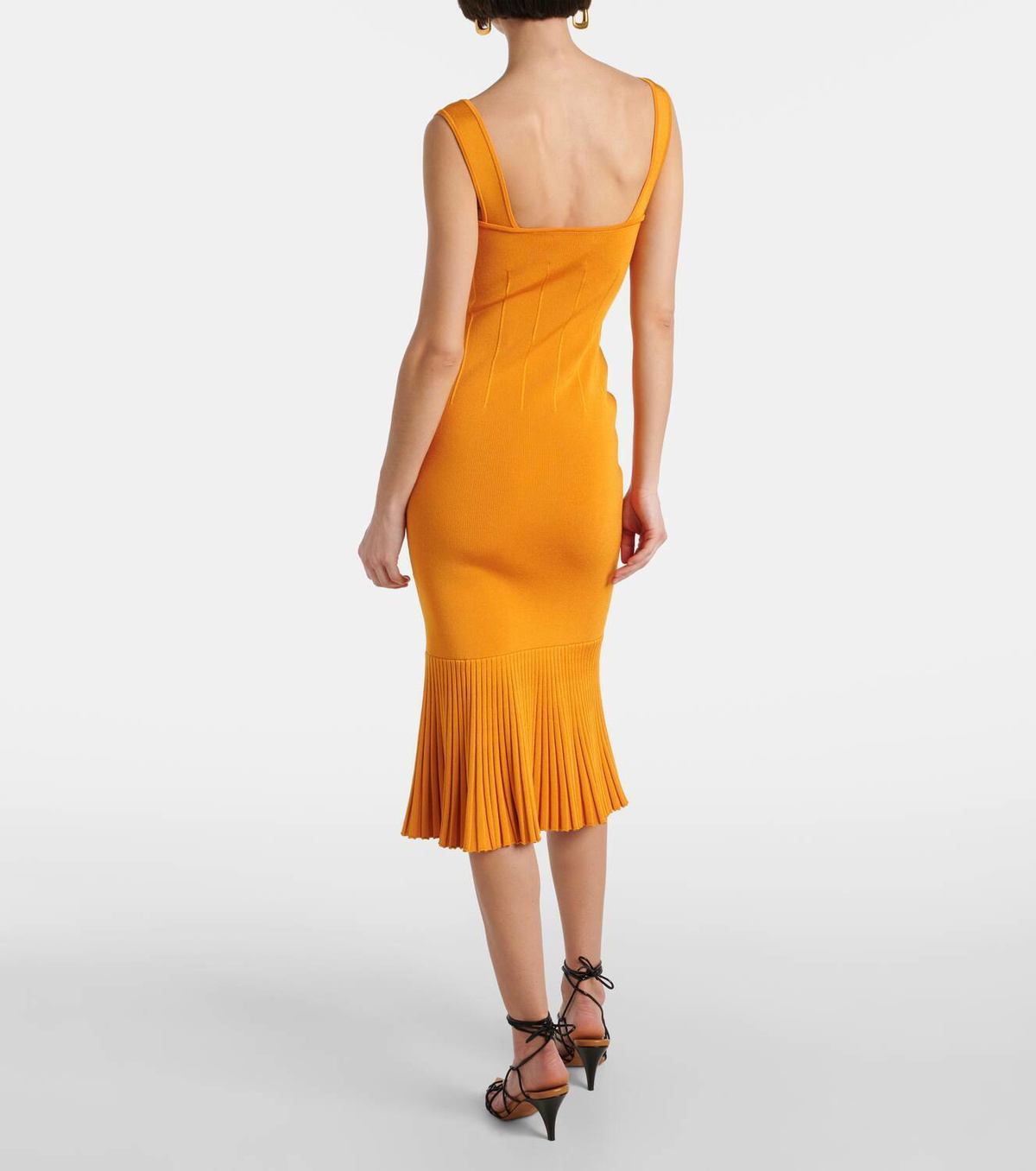 Galvan Atalanta knitted midi dress