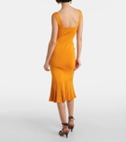 Galvan Atalanta knitted midi dress