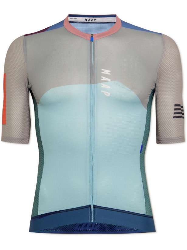 Photo: MAAP - Vector Pro Air Panelled Recycled Cycling Jersey - Blue