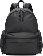 Hugo Black Coated Canvas Backpack