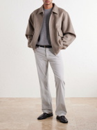Kiton - Straight-Leg Cotton-Blend Corduroy Trousers - Neutrals