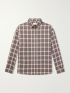 SAGE NATION - Chisholm Checked Flannel Shirt - Brown