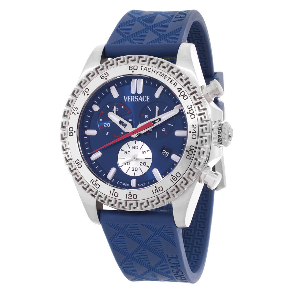 Versace Chronograph Quartz Blue Dial Mens Watch VE9K00124