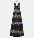Etro Floral tiered cotton gown