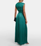 Ulla Johnson Delia pleated satin gown