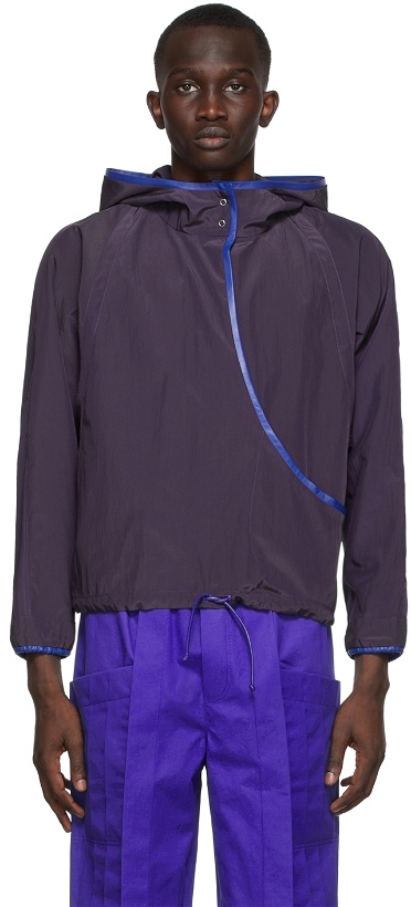 Photo: Situationist Purple Taffeta Wrap Jacket