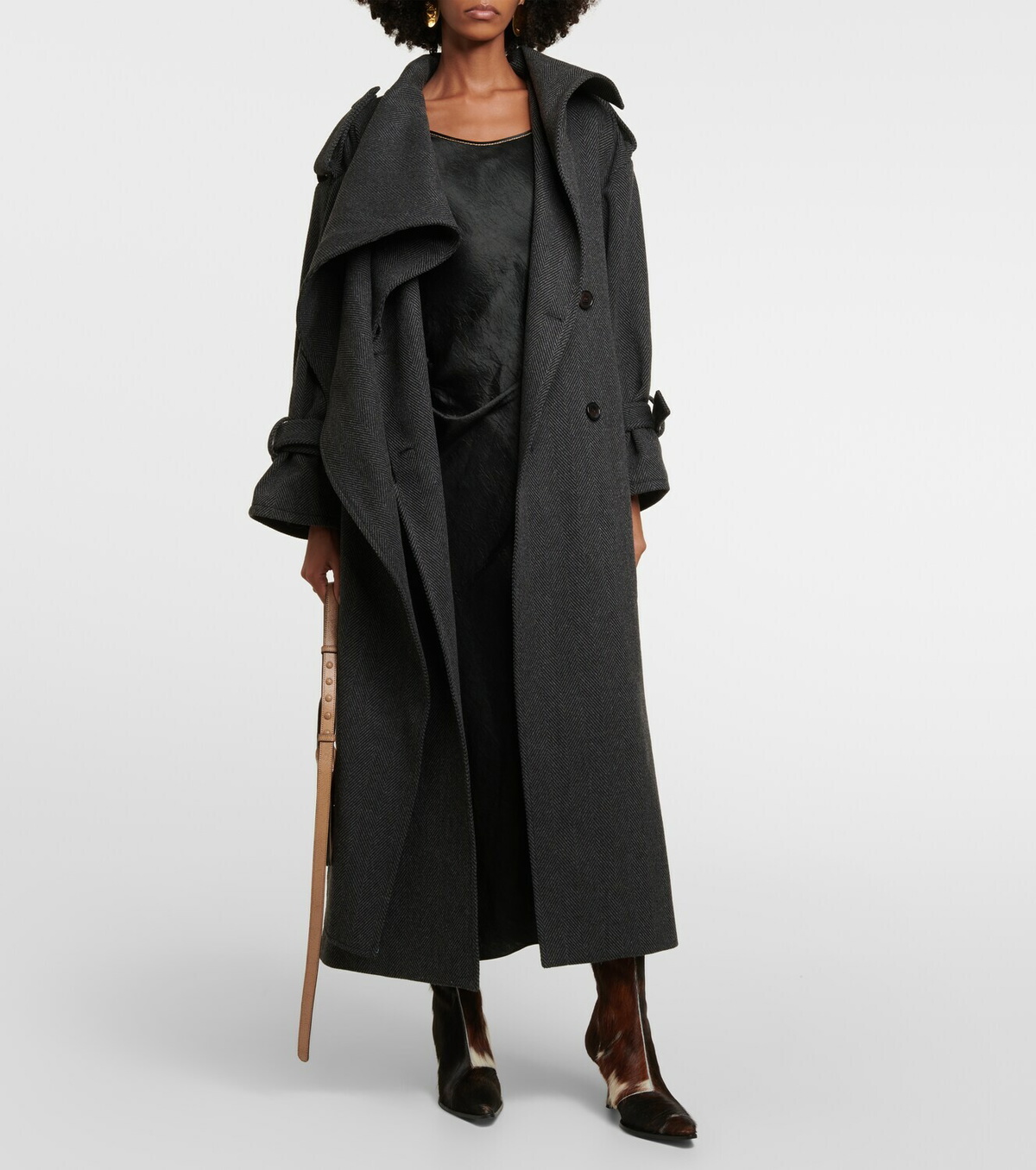 Acne Studios Hairy calf hair ankle boots