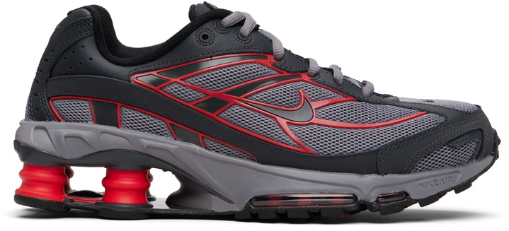 Photo: Nike Gray & Red Nike Shox Ride 2 Sneakers