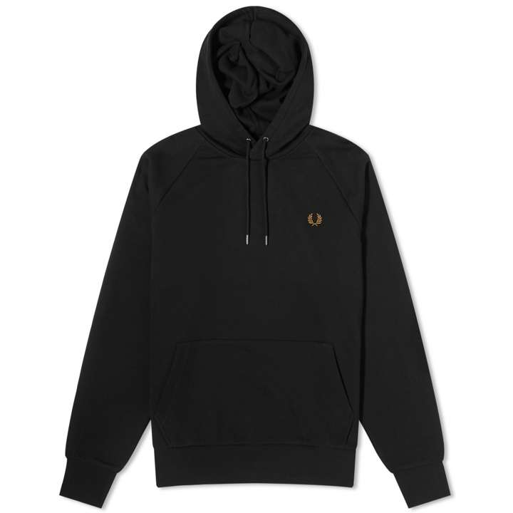 Photo: Fred Perry Men's Chequerboard Tape Hoodie in Black