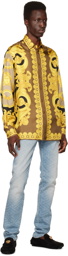 Versace Brown Barocco Shirt