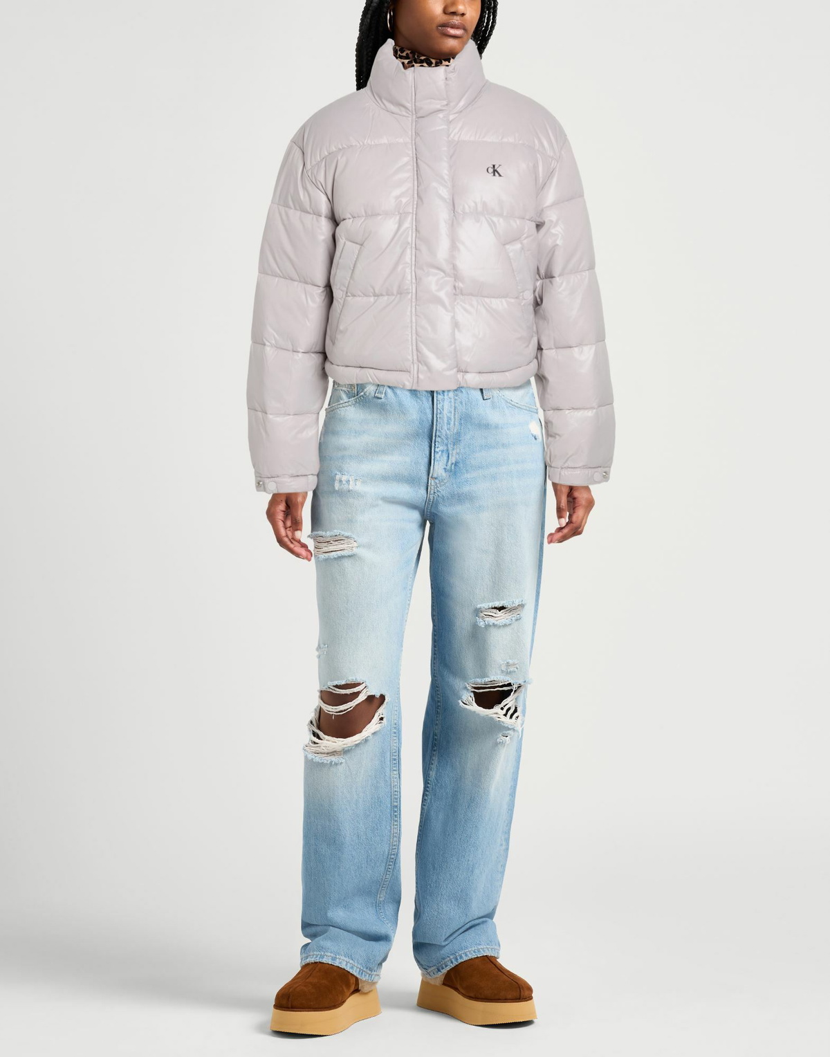 Calvin Klein Jeans Womens Puffer Lilac