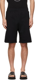 Moschino Black Logo Patch Shorts