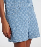 Gucci GG denim jacquard romper