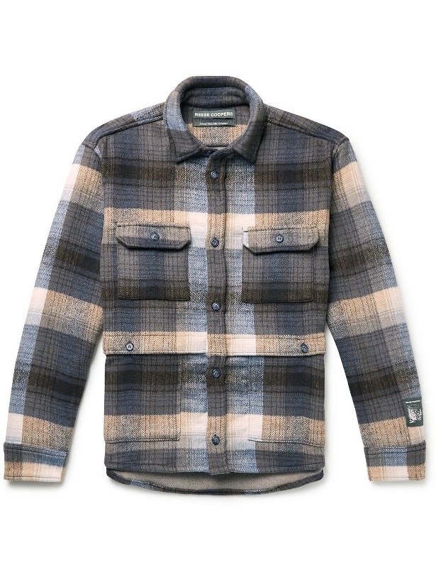 Photo: Reese Cooper® - Checked Flannel Overshirt - Blue