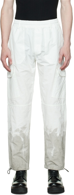 Photo: 44 Label Group White Drawstring Cargo Pants