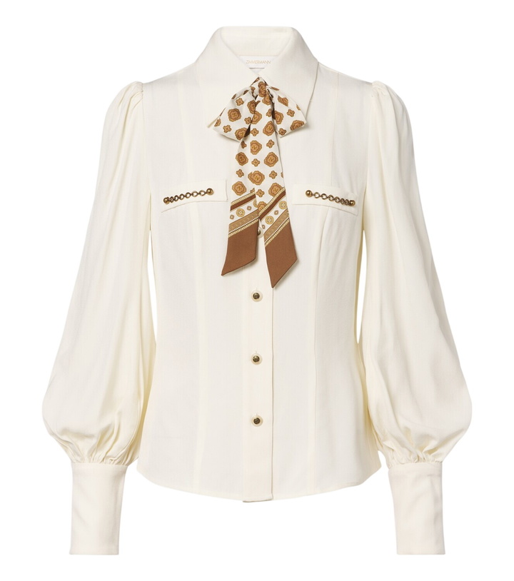 Photo: Zimmermann Utility tie-neck blouse