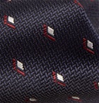 Giorgio Armani - 8cm Silk-Jacquard Tie - Blue