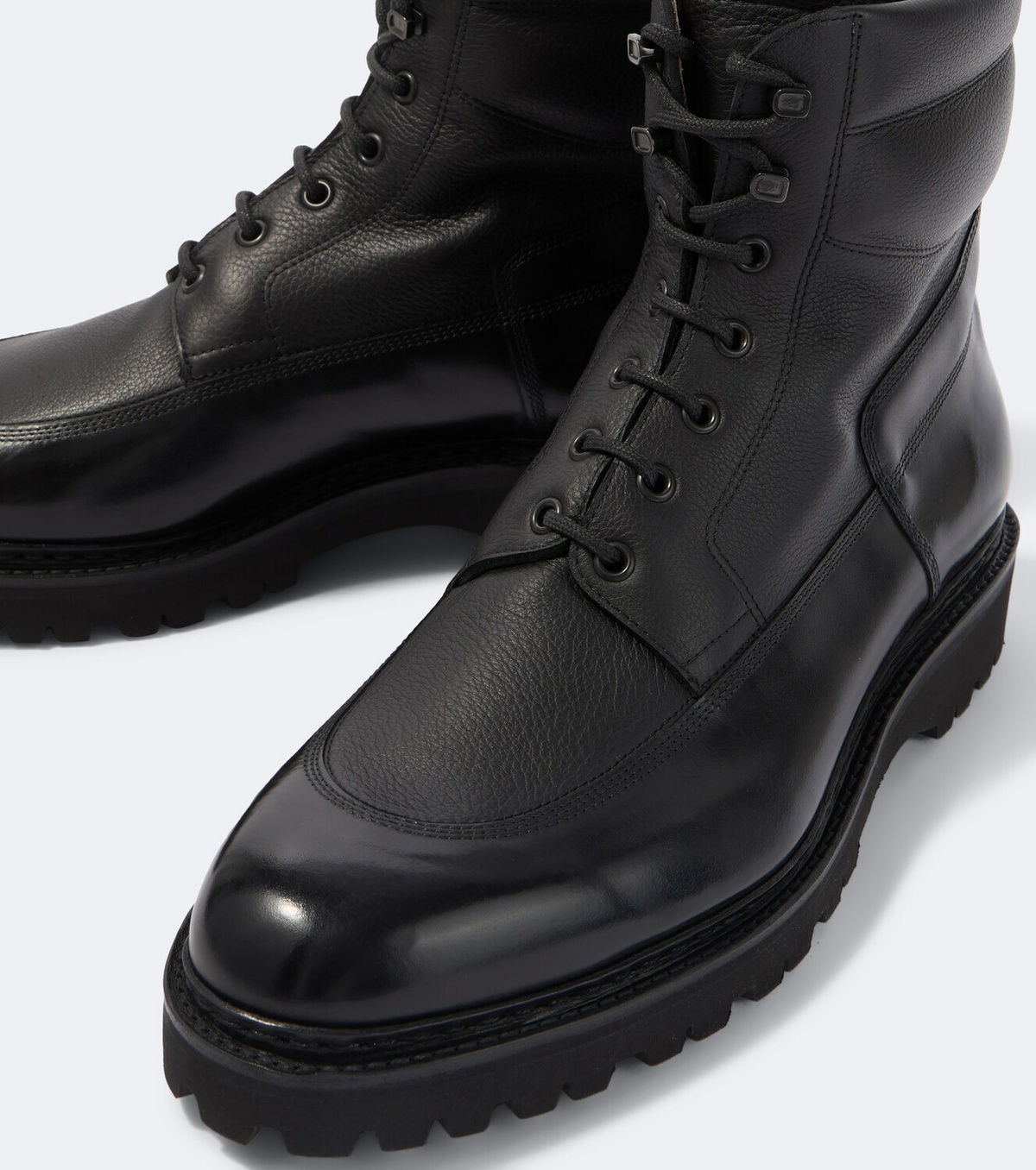 John Lobb Peak leather lace-up boots