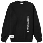 WTAPS Men's LLW Logo Sweat in Black