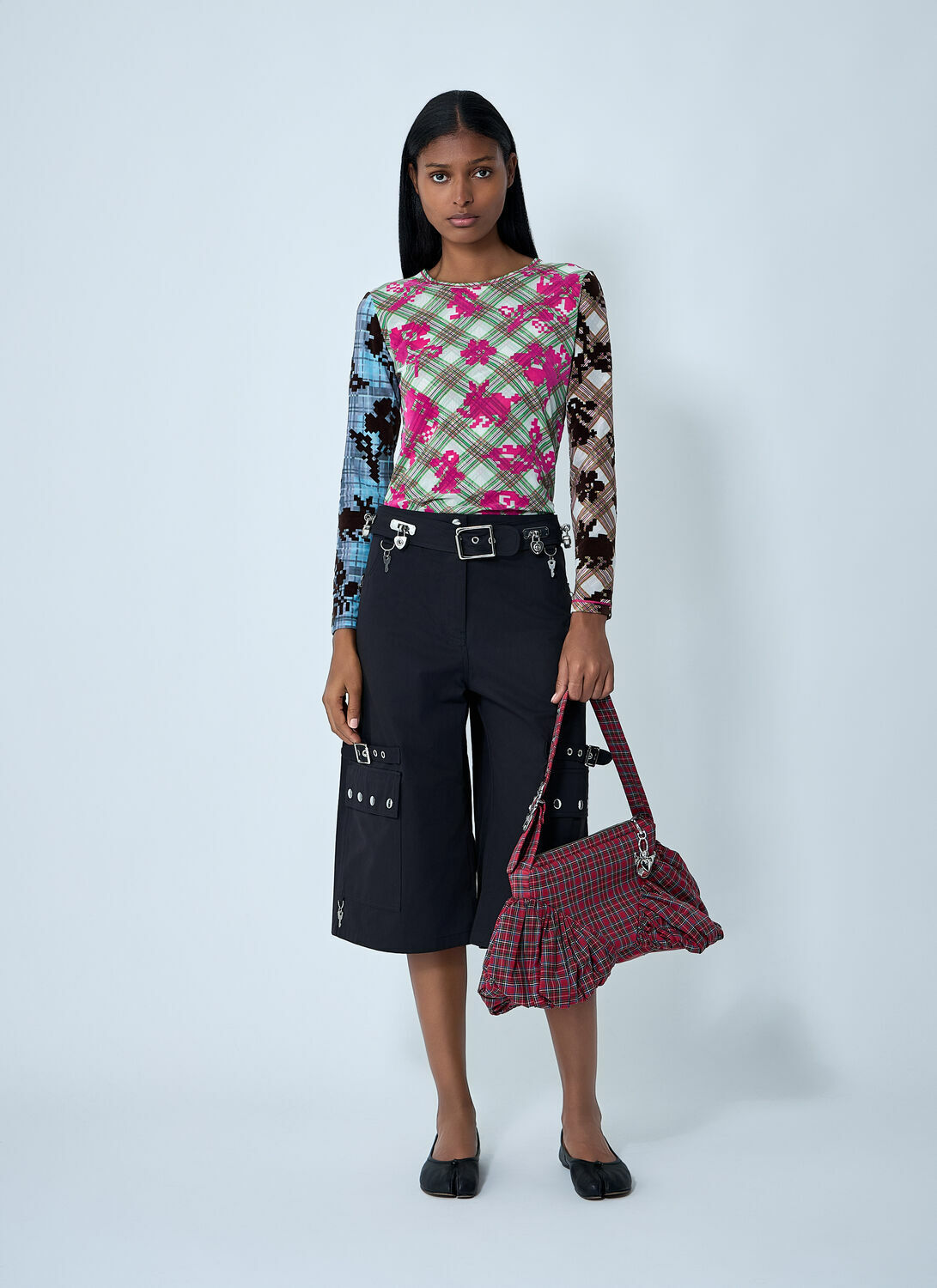 Chopova Lowena Pixel Bunny Mesh Top
