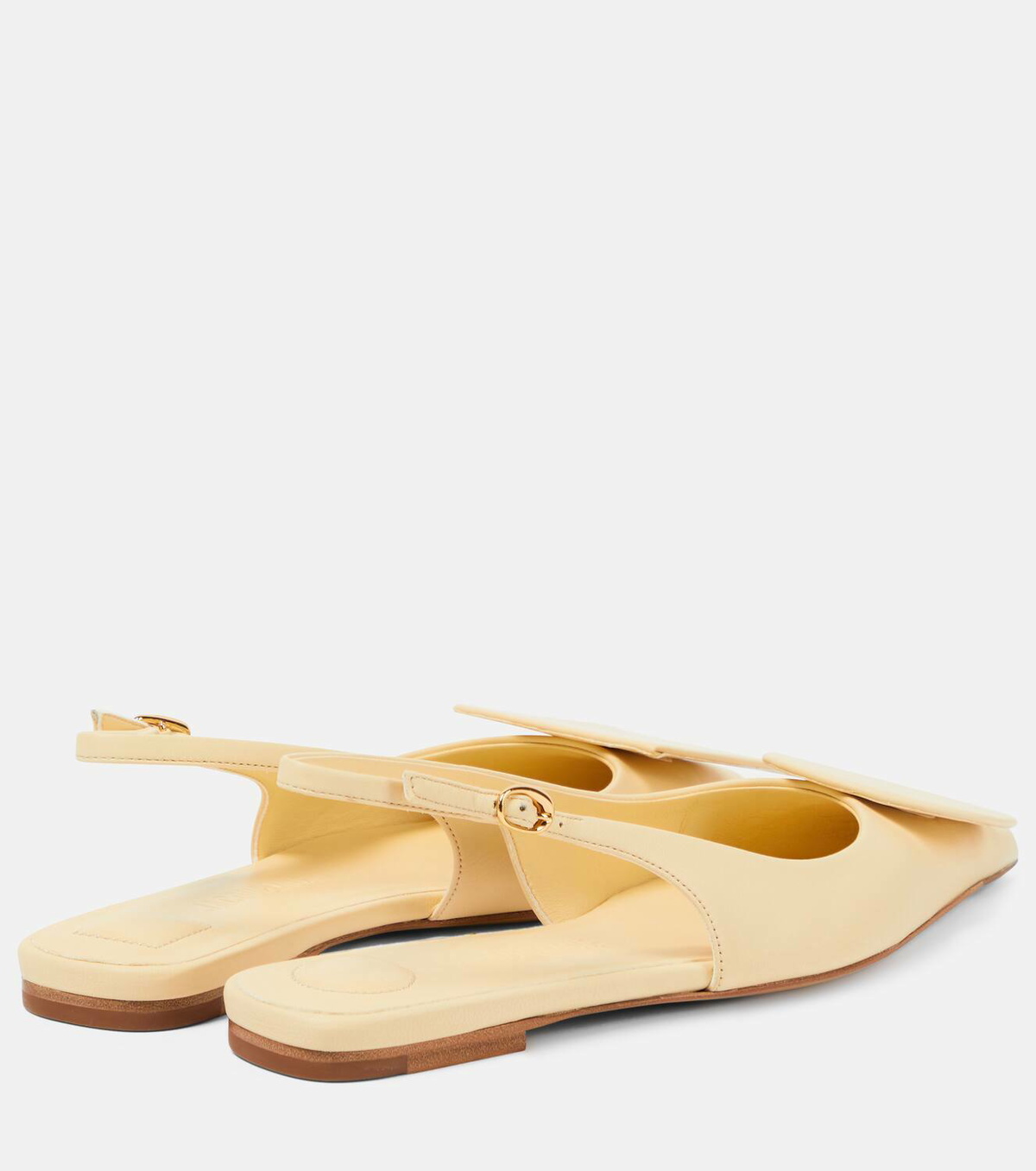 Jacquemus Les Slingbacks Duelo Plates leather flats