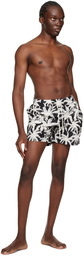 Palm Angels Black Palms Allover Swim Shorts