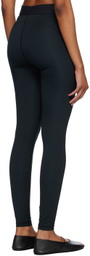 Hugo Black Overlock Stitch Leggings