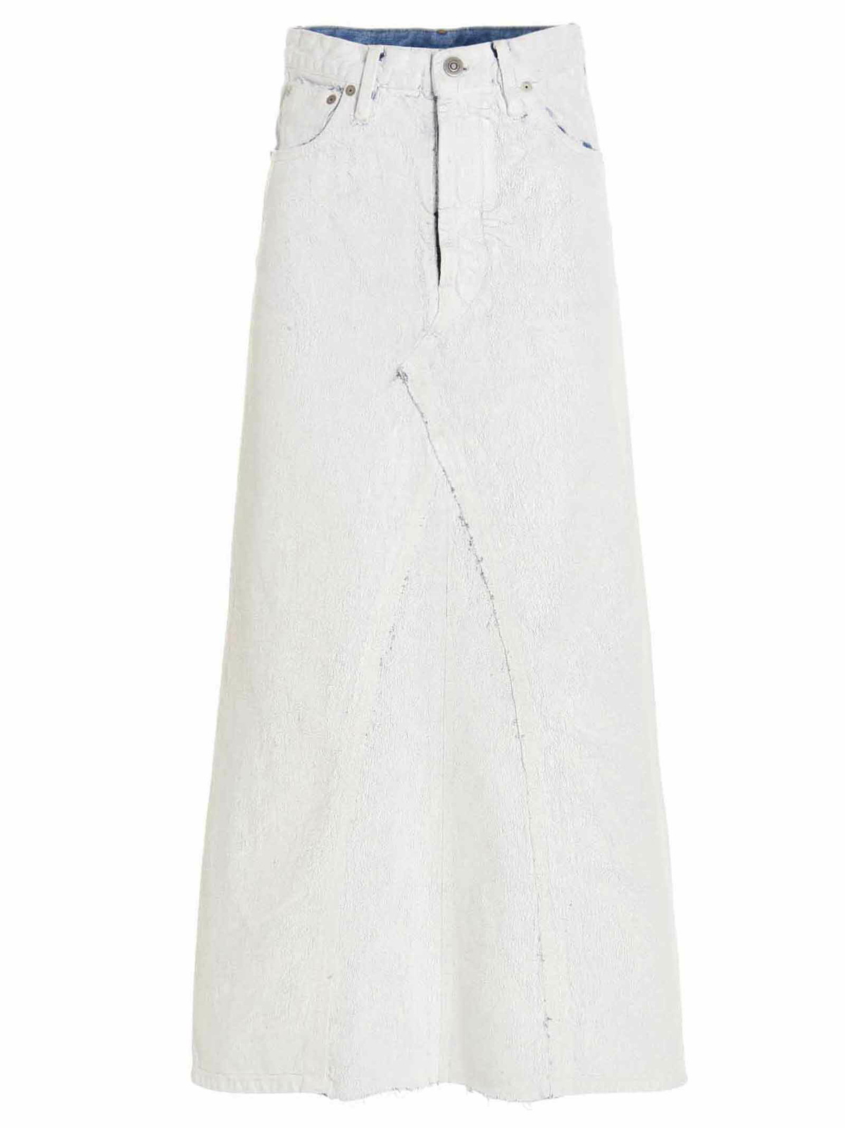 Maison Margiela Women's Midi Skirt in Black Maison Margiela