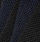 Mr P. - 6cm Knitted Silk and Cotton-Blend Tie - Black